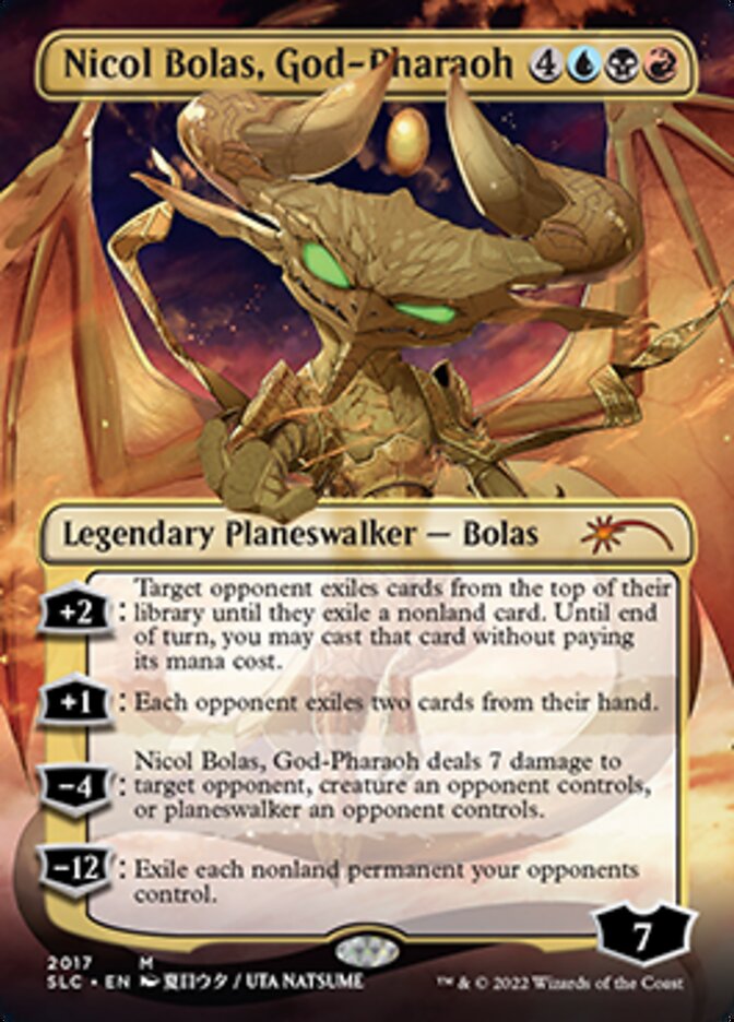 Nicol Bolas, God-Pharaoh (Borderless) [Secret Lair 30th Anniversary Countdown Kit]