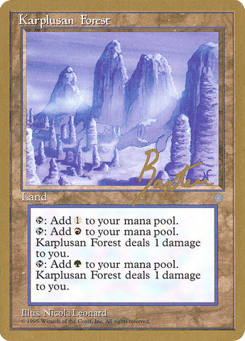 Karplusan Forest (George Baxter) [Pro Tour Collector Set]