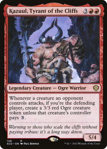 Kazuul, Tyrant of the Cliffs [Starter Commander Decks]