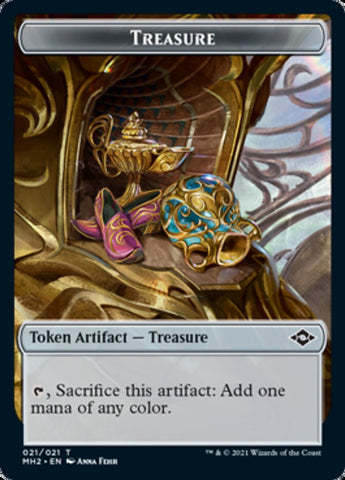 Crab // Treasure (21) Double-Sided Token [Modern Horizons 2 Tokens]