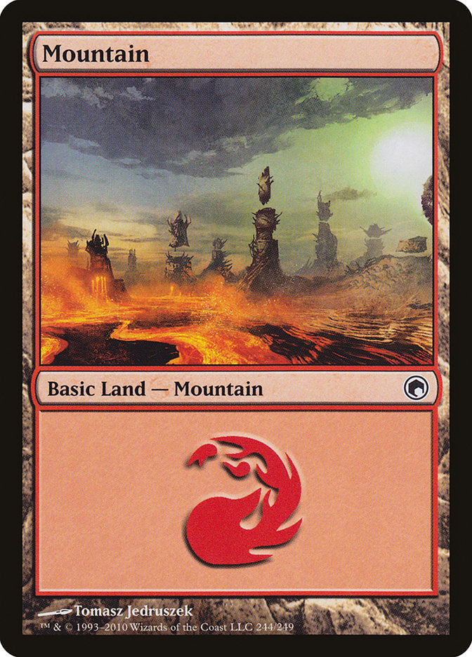 Mountain (244) [Scars of Mirrodin]