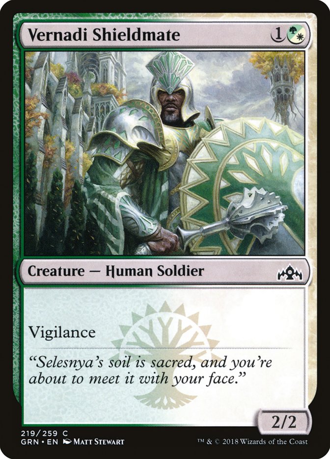 Vernadi Shieldmate [Guilds of Ravnica]