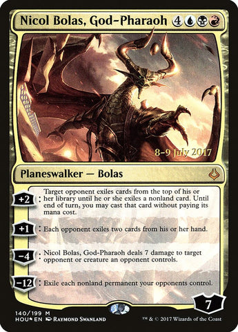 Nicol Bolas, God-Pharaoh [Hour of Devastation Prerelease Promos]