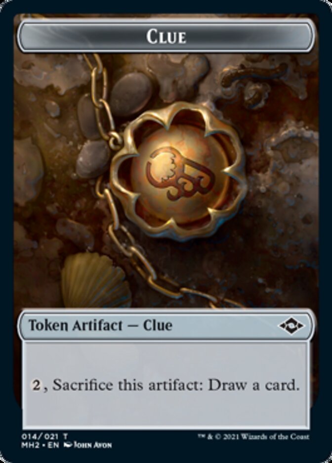 Clue (14) // Crab Double-Sided Token [Modern Horizons 2 Tokens]