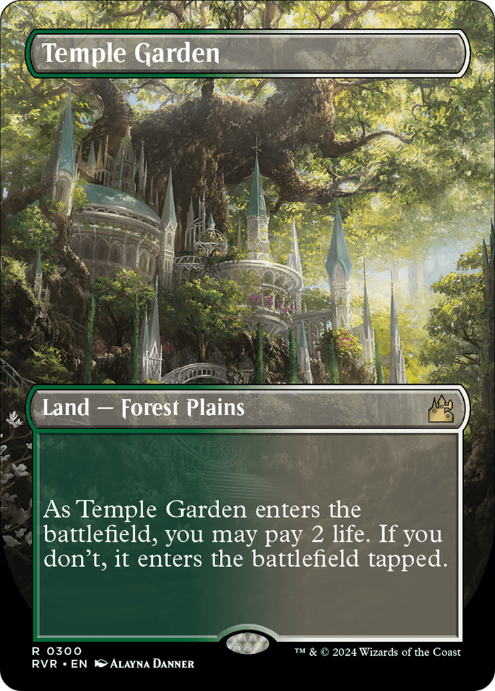 Temple Garden (Borderless) [Ravnica Remastered]