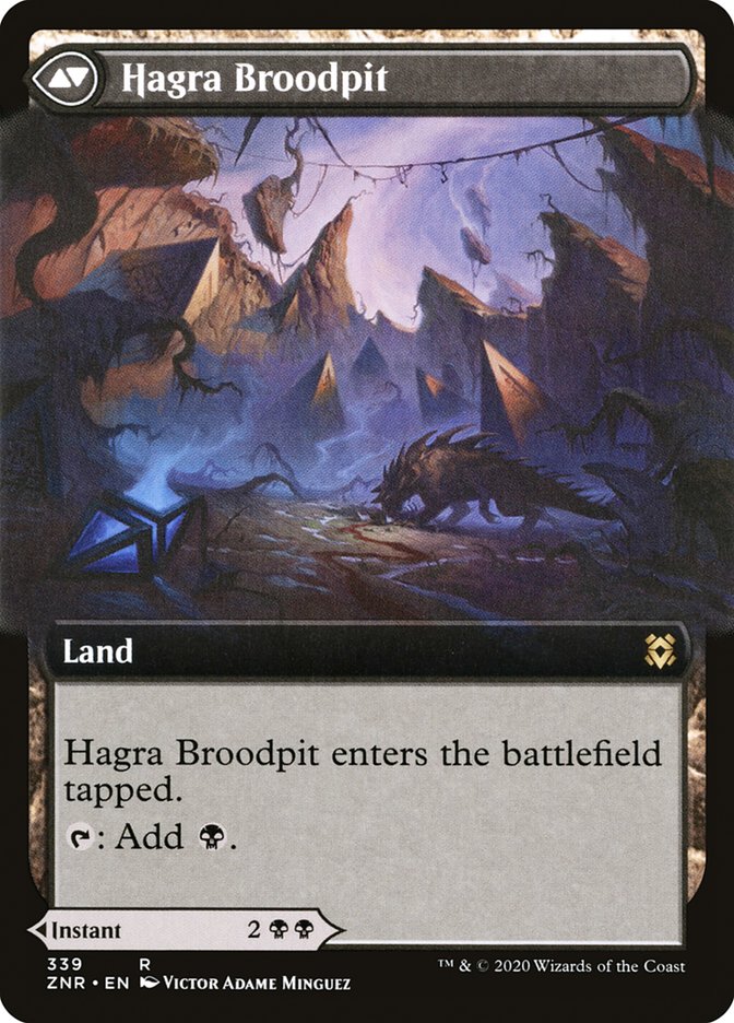 Hagra Mauling // Hagra Broodpit (Extended Art) [Zendikar Rising]