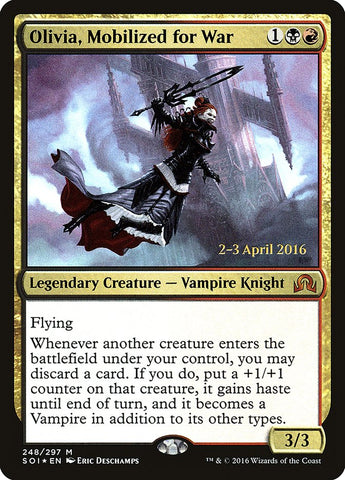 Olivia, Mobilized for War [Shadows over Innistrad Prerelease Promos]