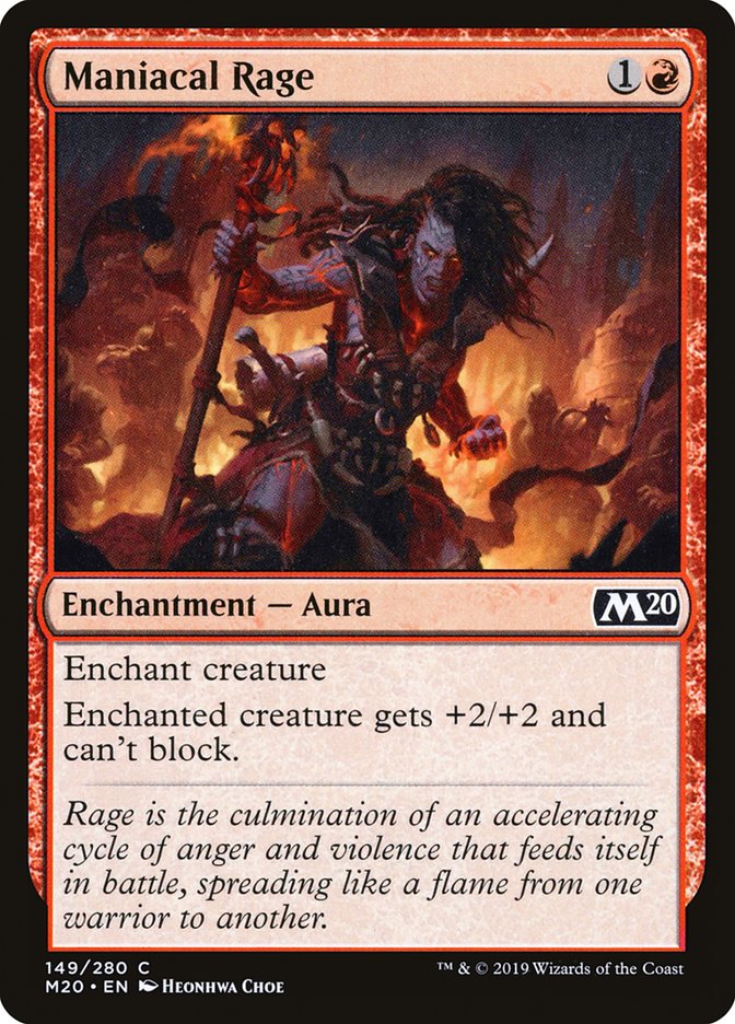 Maniacal Rage [Core Set 2020]