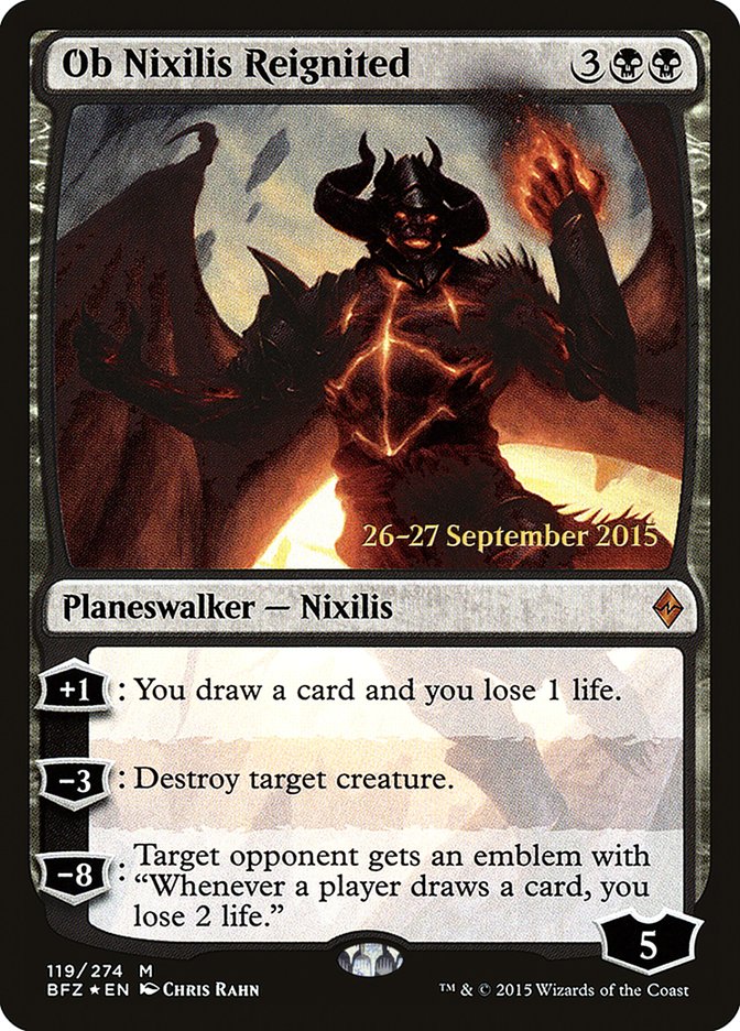 Ob Nixilis Reignited [Battle for Zendikar Prerelease Promos]