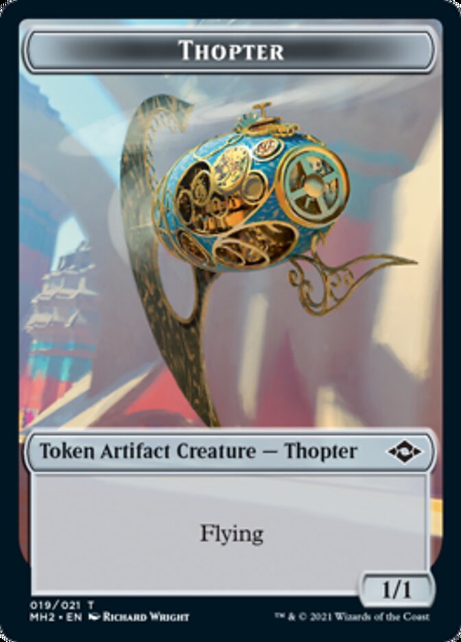 Clue (14) // Thopter Double-Sided Token [Modern Horizons 2 Tokens]