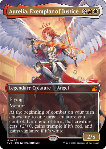 Aurelia, Exemplar of Justice (Anime Borderless) [Ravnica Remastered]