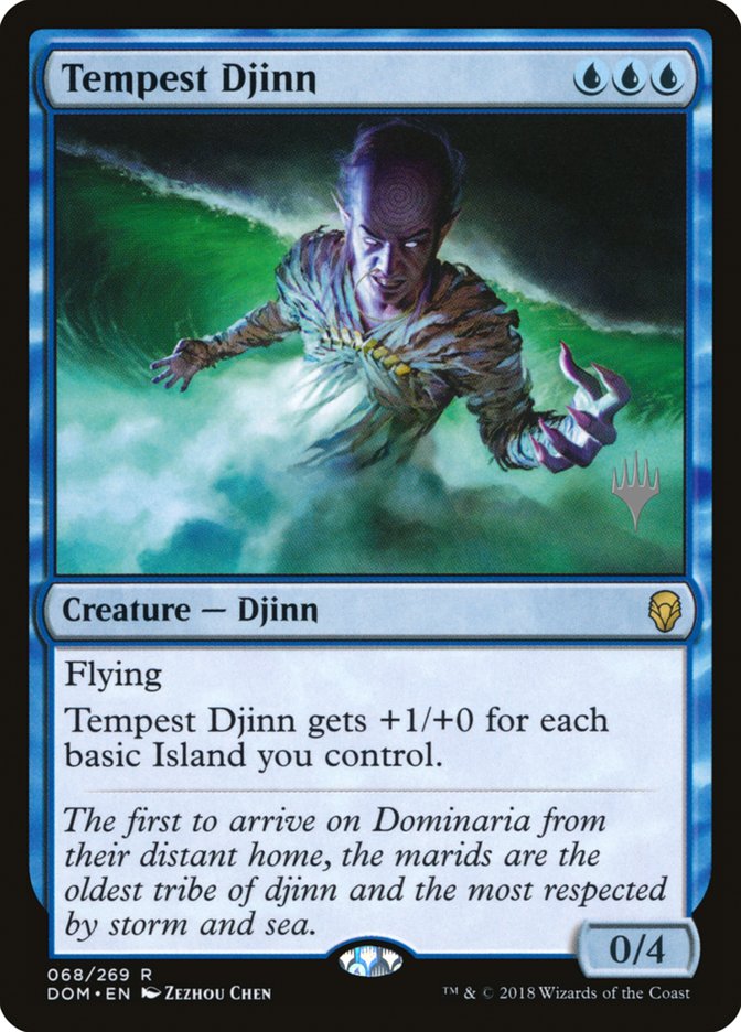 Tempest Djinn (Promo Pack) [Dominaria Promos]