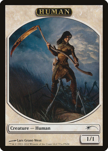 Human // Wolf Double-Sided Token [Friday Night Magic 2012]