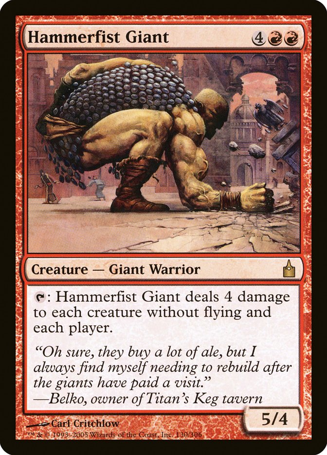 Hammerfist Giant [Ravnica: City of Guilds]