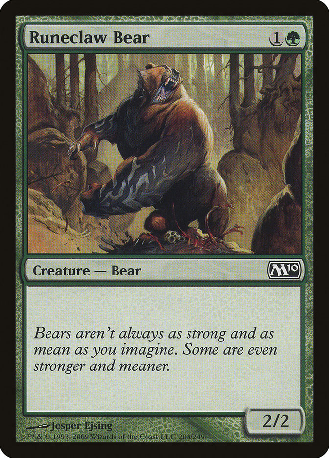 Runeclaw Bear [Magic 2010]