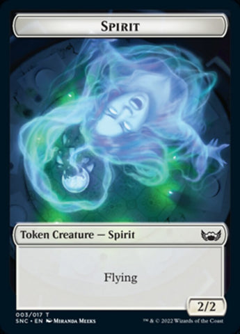 Fish // Spirit Double-Sided Token [Streets of New Capenna Tokens]