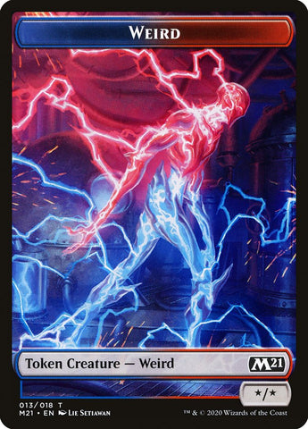 Dog // Weird Double-Sided Token [Core Set 2021 Tokens]