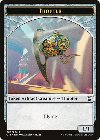 Myr (023) // Thopter (025) Double-Sided Token [Commander 2018 Tokens]