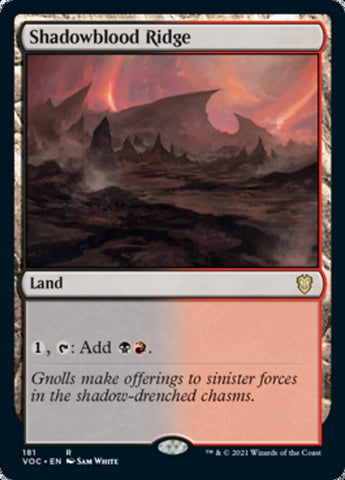 Shadowblood Ridge [Innistrad: Crimson Vow Commander]