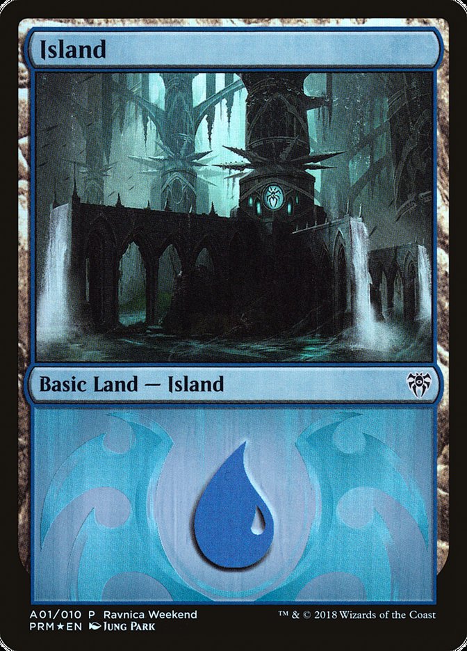 Island (A01) [Ravnica Allegiance Ravnica Weekend]