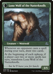 Hermit of the Natterknolls // Lone Wolf of the Natterknolls [Shadows over Innistrad]