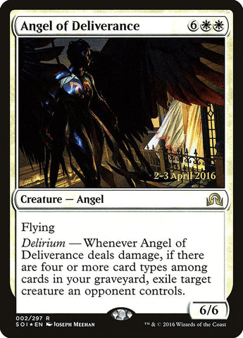 Angel of Deliverance [Shadows over Innistrad Prerelease Promos]