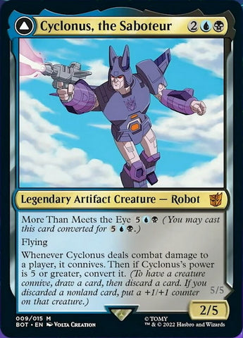 Cyclonus, the Saboteur // Cyclonus, Cybertronian Fighter [Transformers]